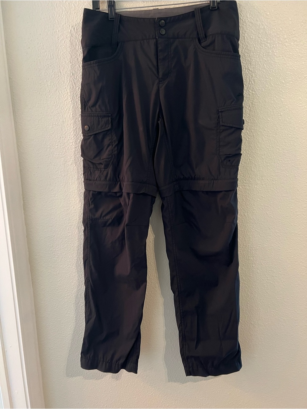 Kathmandu Black Convertible Cargo Zip-Off Pants